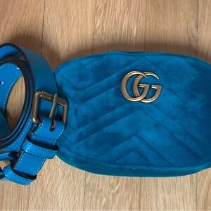 Gucci Marmont Belt Bag Matelasse Velvet
